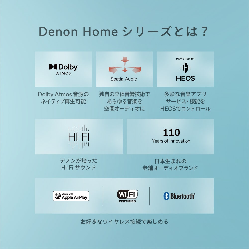 DENON（デノン） ワイヤレススピーカー Denon Home 600｜DENONHOME600K
