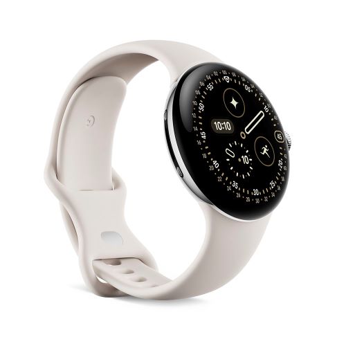 GoogleiO[Oj PixelWatch4 45mmPolished Silver /Porcelain GA09308-US