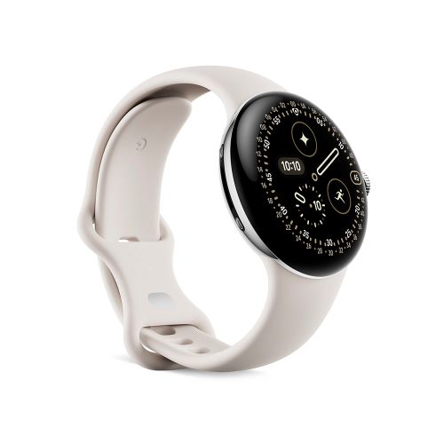 GoogleiO[Oj PixelWatch4 41mmPolished Silver/Porcelain GA10830-US