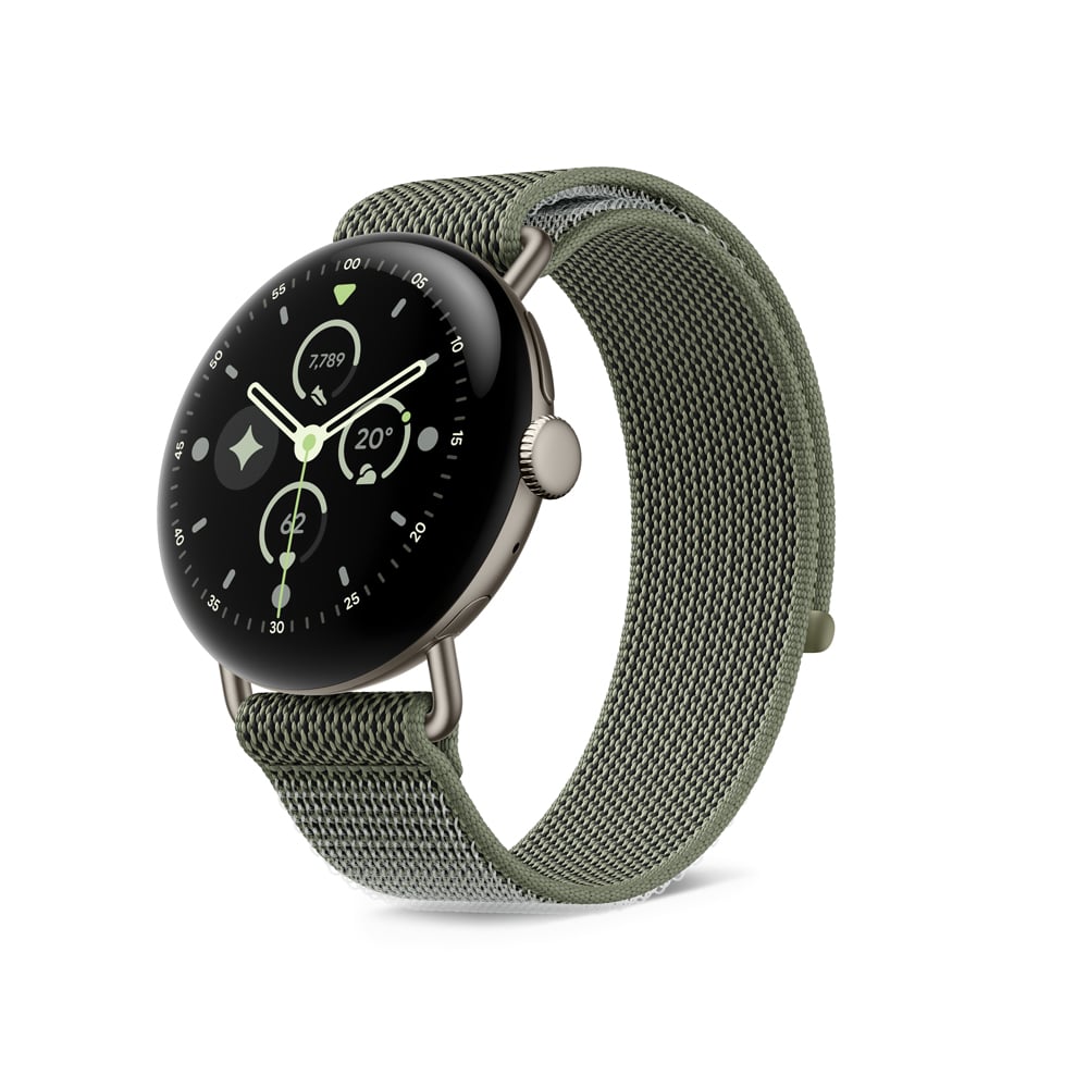 Google�i�O�[�O���j&nbsp;Google Pixel Watch(41 mm)�p�t�H�[�}���X ���[�v�o���h Olive/Pyrite �X�e�����X�X�`�[�� ���O �����T�C�Y&nbsp;GA11688-WW