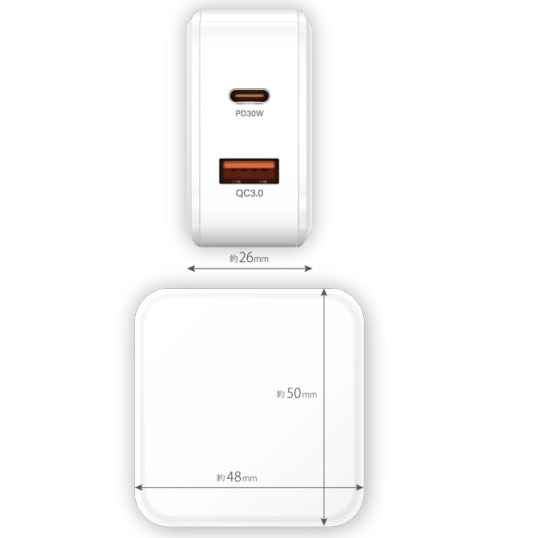 GA[WFC PD30WΉ (USB×1,Type-C×1) AC[d AKJ-30WPD2