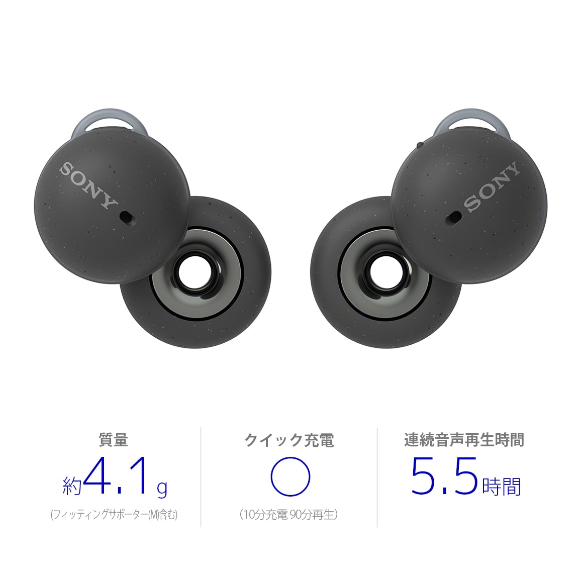 SonyソニーSony LinkBuds WF-L900/HM グレー　3年間保証つき