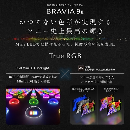 SONY�i�\�j�[�j&nbsp;115V�^�@4K�`���[�i�[����RGB Mini LED�o�b�N���C�g���� 4K�t���e���r�@BRAVIA 9 II �iXR90M2�V���[�Y�j�iGoogle TV�j&nbsp;K-115XR90M2