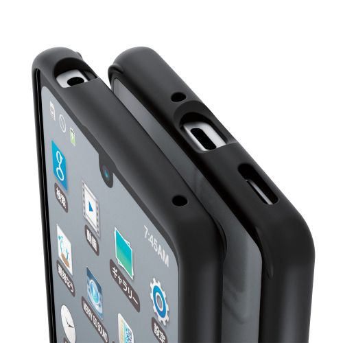 GR AQUOS zero6(SHG04) nCubhP[X TOUGH SLIM LITE t[J[ ubN PM-S214TSLFCBK