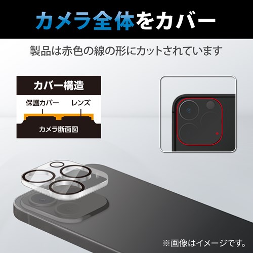 エレコム iPhone 14 Pro / 14 Pro Max レンズカバー|PM エレコム iPhone 14 Pro / 14 Pro Max レンズカバー|PM
