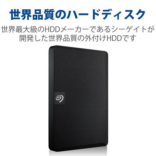 SEAGATE HDD 外付け ポータブルHDD 2.5インチ 1TB ファンレス静音設計 