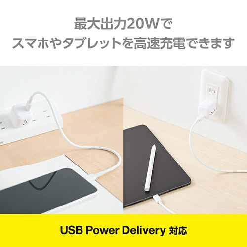 GR USB Power Delivery 20W AC[d(C×1) MPA-ACCP7320WF