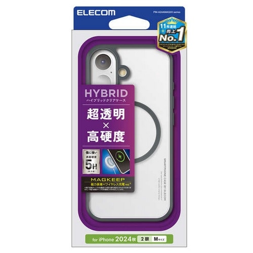 GR iPhone 16Ή nCubhP[XiMAGKEEPj PM-A24AMAG03GY