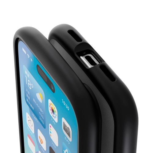 �G���R��&nbsp;iPhone 16 TOUGH SLIM LITE �n�C�u���b�h�P�[�X&nbsp;PM-A24ATSLFCSBK