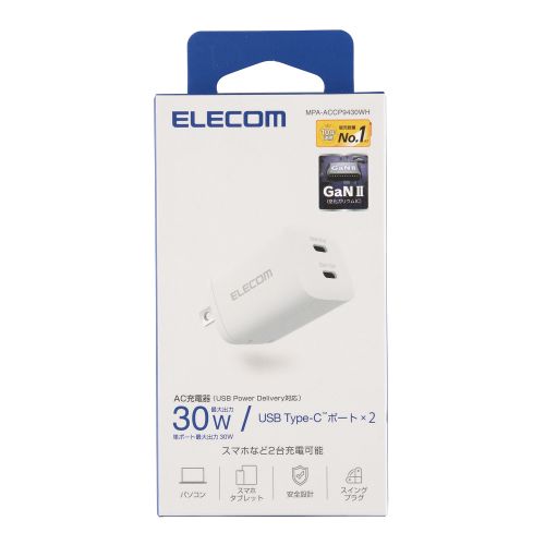 GR USB Power Delivery 30W AC[d(USB Type-C(TM)×2) MPA-ACCP9430WH