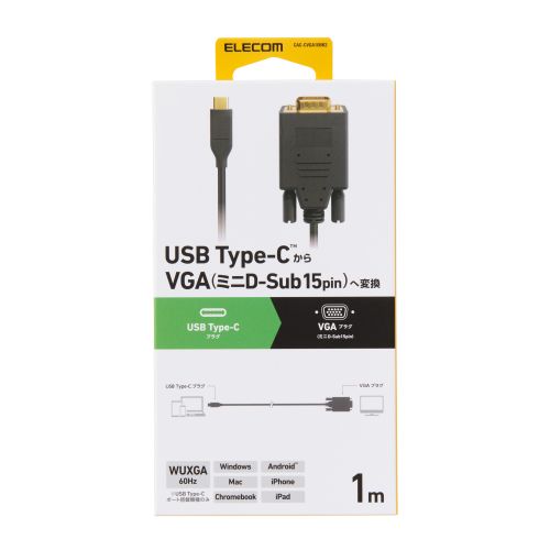 GR USB Type-C(TM) - VGAϊP[u CAC-CVGA10BK2