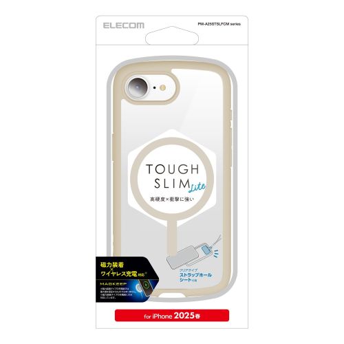 GR iPhone 16e TOUGH SLIM LITE P[X t[J[ MAGKEEP PM-A25STSLFCMWH