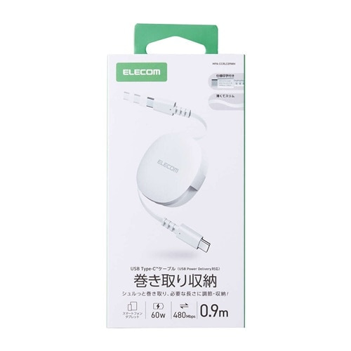 �G���R��&nbsp;�������P�[�u��(USB Type-C - USB Type-C/�Њ���/USB2.0/60W)&nbsp;MPA-CCRLC09WH