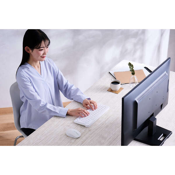 �G���R��&nbsp;2.4GHz�É��~�j�L�[�{�[�h&nbsp;TK-QT11MDMWH