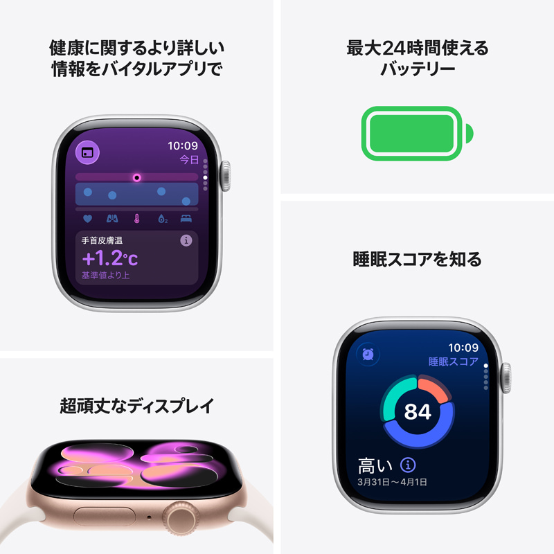 AppleiAbvj Apple Watch Series 11iGPSfj- 42mmA~jEP[X MEU04J/A