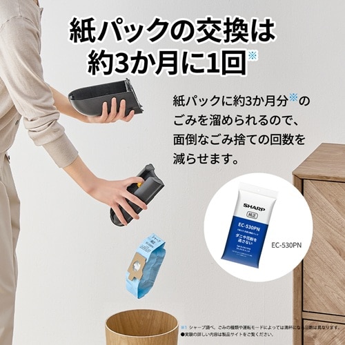 SHARP（シャープ） 抗菌3層紙パック（5枚入り）｜EC-530PN｜[通販