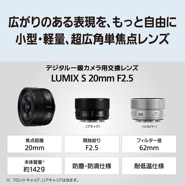 Panasonic�i�p�i�\�j�b�N�j&nbsp;�����p�����Y�@L�}�E���g�@LUMIX S 20mm F2.5&nbsp;S-S20-S
