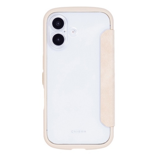 NATURAL design&nbsp;iPhone 17�Ή� �w�ʎ蒠�^�P�[�X�iChrome NATURAL�j&nbsp;iP25-61-CHN07