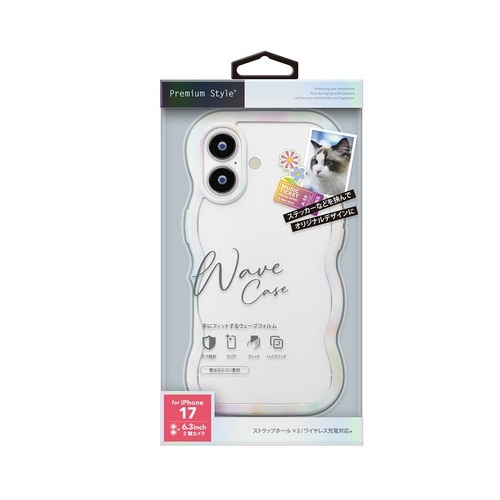 PGA&nbsp;iPhone 17�p �E�F�[�u�P�[�X&nbsp;PG-25AWH04WH