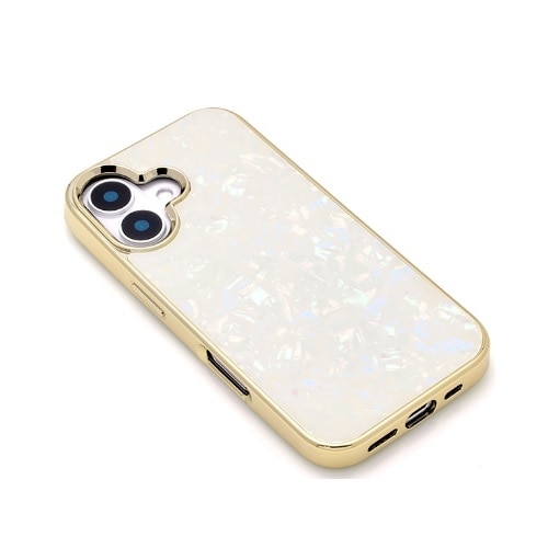 bbbteBA iPhone16Ή@OXVFP[XiGlass Shell Casej UNI-CSIP24M-0GSMT