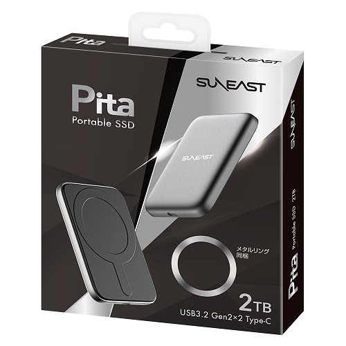 SUNEASTiTC[Xgj Pita Potable SSD@Ot|[^uSSD PS02T2LP1