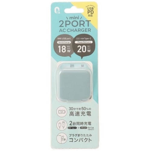 NIeBgXgWp 20W PDΉ mini USB-A/Type-C ACA_v^ QU-028BL