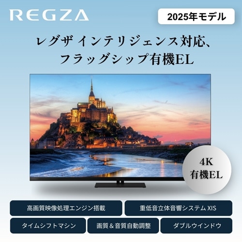 REGZA（レグザ） 65V型 4Kチューナー内蔵有機ELテレビ タイム
