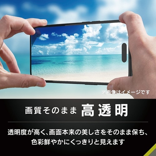 �g���j�e�B&nbsp;iPhone 16 / 15 / 15 Pro / 14 Pro �Ռ��z�� ��ʕی�t�B����&nbsp;TR-IP24M2-PF-SKCC