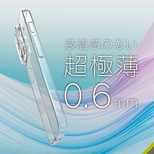 gjeB iPhone 16 Pro [AIR-REAL INVISIBLE] ݌v ɔyʃP[X TR-IP24M3-ARPSL-CL
