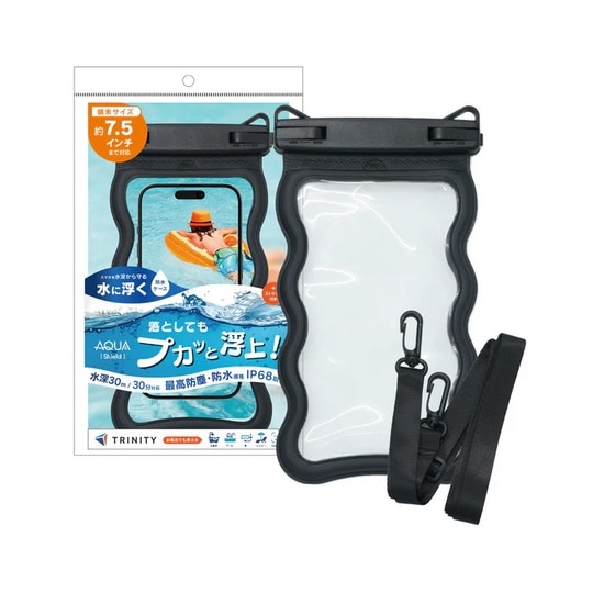 �g���j�e�B&nbsp;�X�}�[�g�t�H���p�h���P�[�X�iAQUA Shield�j&nbsp;TR-WPC-DLFW-BK