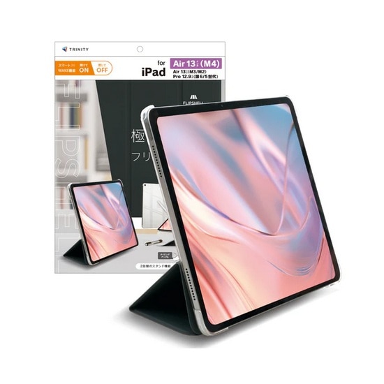 �g���j�e�B&nbsp;iPad Air 13�C���` (M4/M3/M2) | 12.9�C���`iPad Pro(��6����/��5����j�Ή� �t���b�v�V�F���P�[�X&nbsp;TR-IPD26AL-FS-SMBK