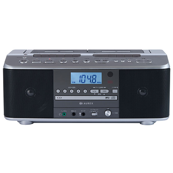 AUREX CDラジオカセットレコーダー｜AX-KCRW70(S)｜[通販]ケーズデンキ