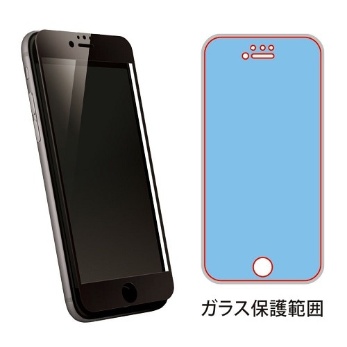 Deff TOUGH GLASS 3D for iPhone SEi3j@^Cv DG-IPSE3FG3DF