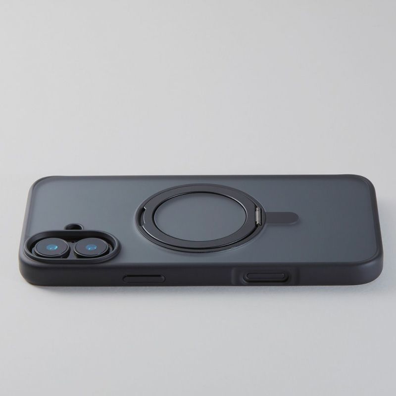 Deff iPhone 16p OX^htP[X ETANZE RING MASTER DCS-IPE24MMRBK