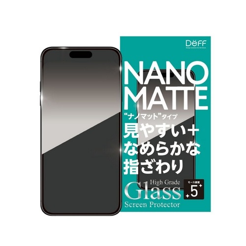 Deff&nbsp;iPhone 17 / iPhone 17Pro�p�@��ʕی�K���X�t�B�����iHigh Grade Glass�j �i�m�}�b�g&nbsp;DG-IP25MPNM2F