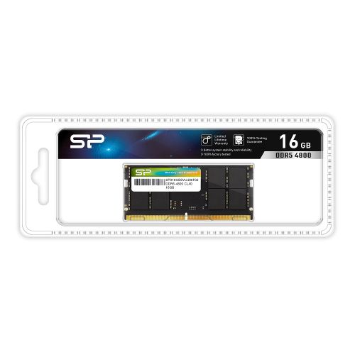 Silicon PoweriVRp[j DDR5-4800 SODIMM 16GPi SP016GBSVU480F02