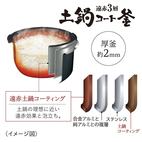 タイガー魔法瓶 圧力IHジャー炊飯器〈炊き立て〉｜JPV-M180 KG｜[通販