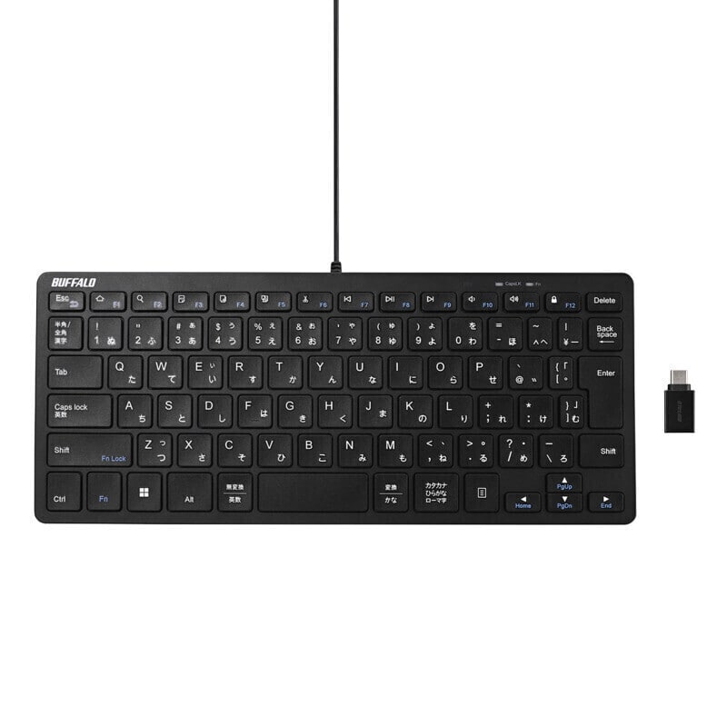 obt@[iBuffaloj USBڑ LRpNgL[{[h Type-CϊA_v^[t BSKBUC310BK