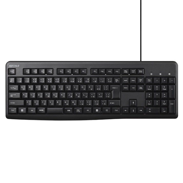 �o�b�t�@���[�iBuffalo�j&nbsp;USB�ڑ� �L���X�^���_�[�h�L�[�{�[�h&nbsp;BSKBU110BK