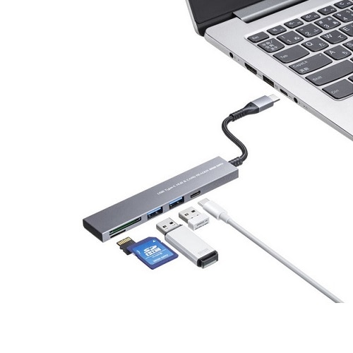 TTvC USB 5Gbps 3|[g X nuiJ[h[_[tEType-Cڑj USB-3TCHC21MS