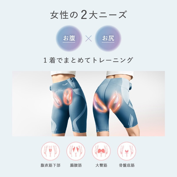 MTG&nbsp;SIXPAD�@�R�A�q�b�v�iCore Hip�j L�T�C�Y�@�y�R���g���[���[�t���z&nbsp;SS-BL-12C-L