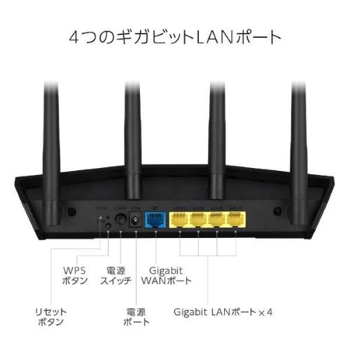 ASUS（エイスース） <RTシリーズ>RT-AX57(AX3000 デュアルバンド