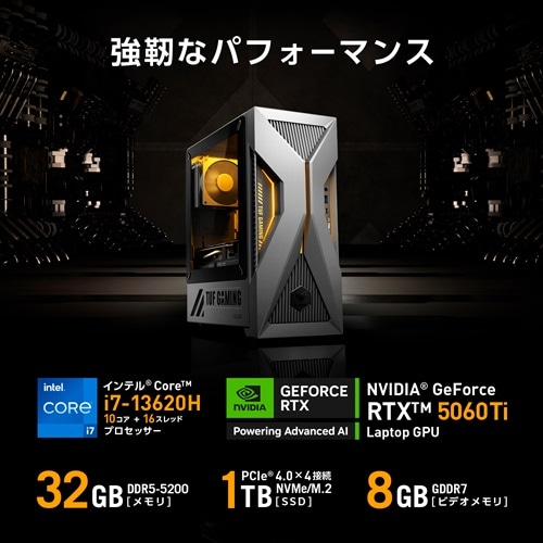 ASUSiGCX[Xj Q[~OfXNgbvp\R@ASUS TUF Gaming T500MV T500MV-13620H448W