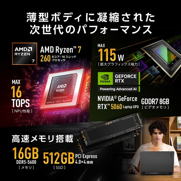 ASUS（エイスース） 16型ゲーミングノートパソコン ASUS TUF Gaming
