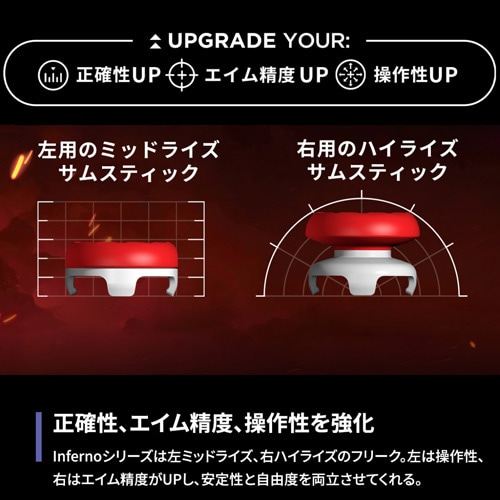 SteelSeries�i�X�e�B�[���V���[�Y�j&nbsp;KontrolFreek FPS - Inferno Red/White AimBoost - PS5&nbsp;6152-PS5