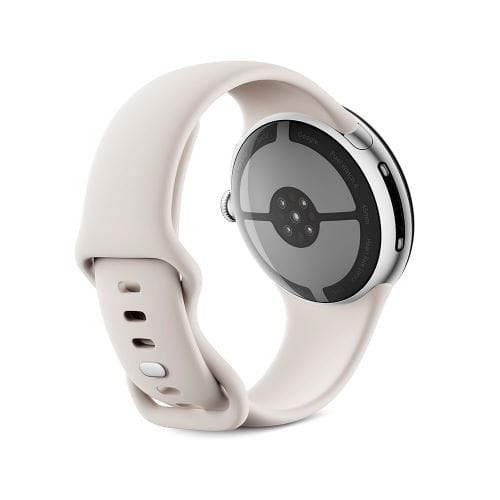 GoogleiO[Oj PixelWatch4 45mmPolished Silver /Porcelain GA09308-US