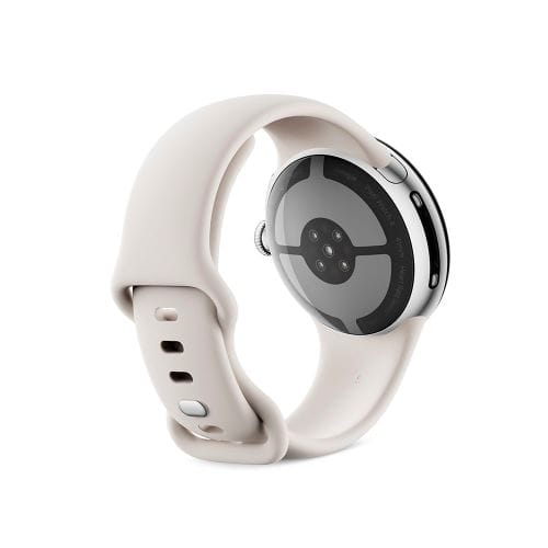 GoogleiO[Oj PixelWatch4 41mmPolished Silver/Porcelain GA10830-US