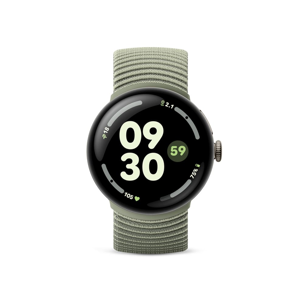 Google�i�O�[�O���j&nbsp;Google Pixel Watch(41 mm)�O���f�[�V���� �X�g���b�` �o���h Olive S�T�C�Y&nbsp;GA11664-WW
