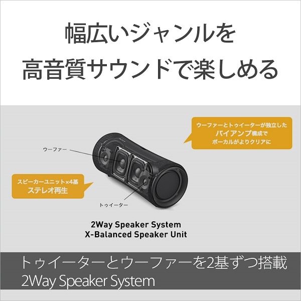 SONY（ソニー） ワイヤレスポータブルスピーカー｜SRS-XG300 BC｜[通販