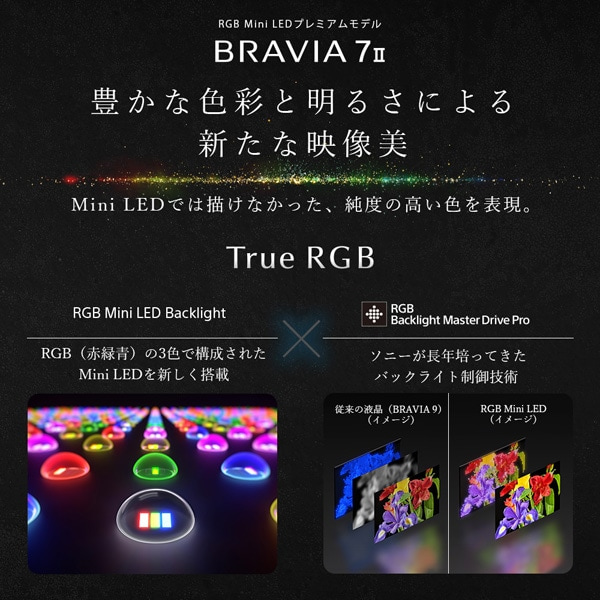 SONY�i�\�j�[�j&nbsp;55V�^�@4K�`���[�i�[�����t���e���r�@BRAVIA 7 II�@XR70M2�V���[�Y�iGoogle TV�j&nbsp;K-55XR70M2